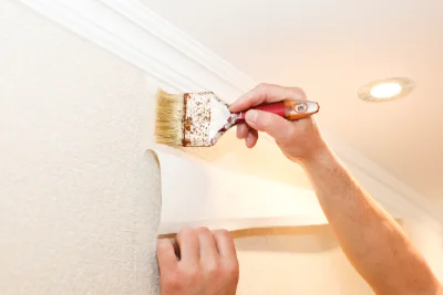 Pose de papier peint à Vyt-lès-Belvoir — revêtements muraux et toiles de verre